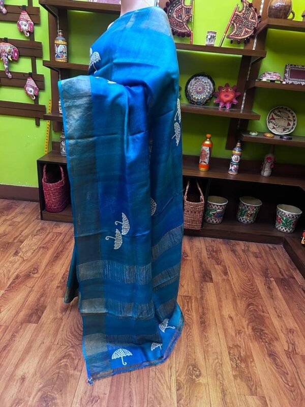 Pure Tasar with Block Print