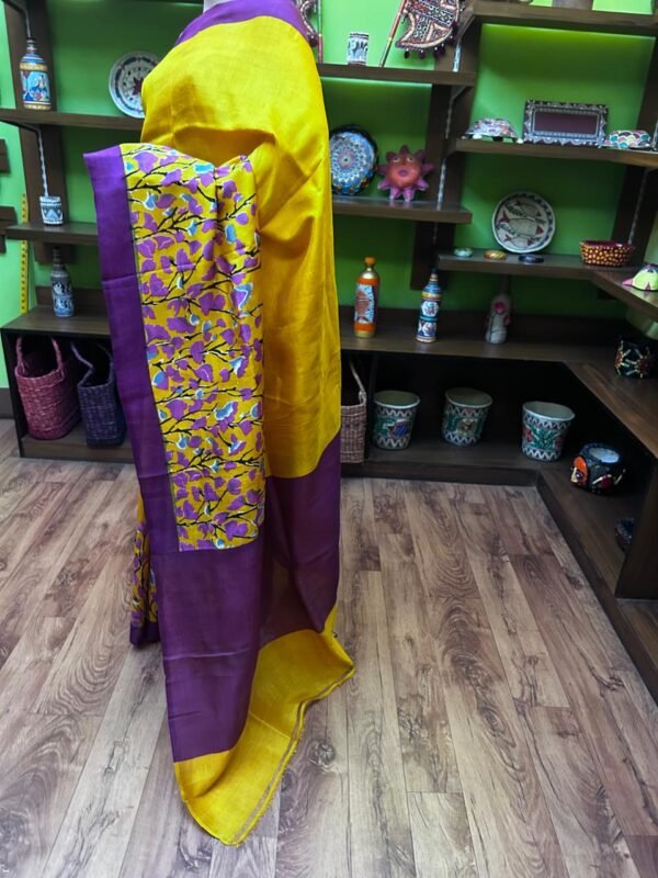 Bishnupur Katan Silk with Block Prints