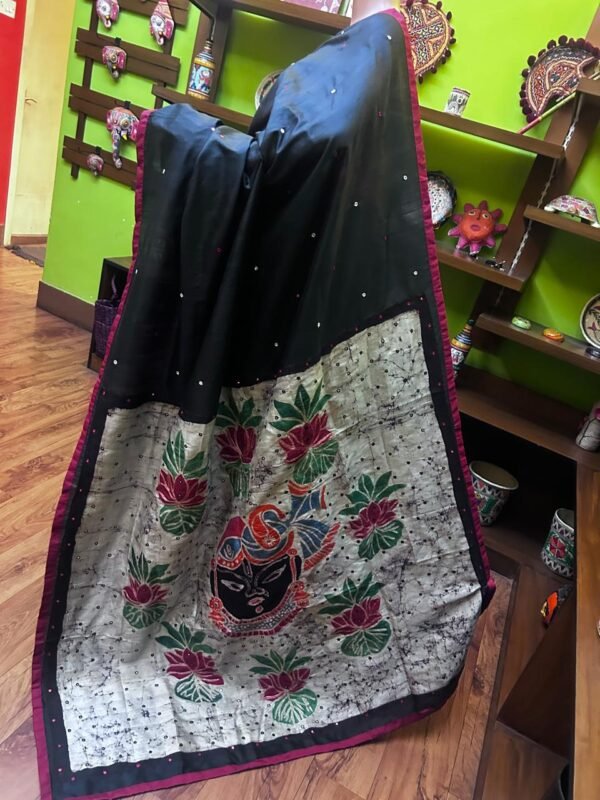 Bishnupur Katan Silk with Batik