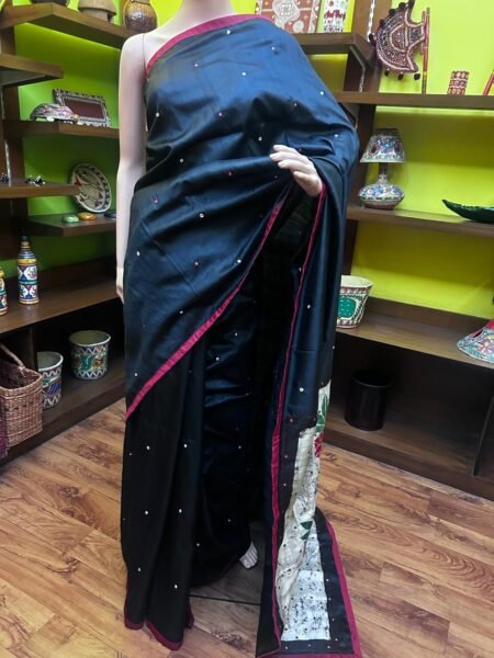 Bishnupur Katan Silk with Batik